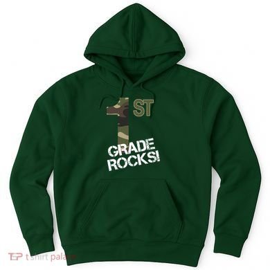 1st Grade Rocks Camo Hoodie