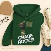 1st Grade Rocks Camo Hoodie thumb 4