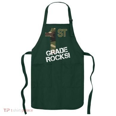 1st Grade Rocks Camo Apron