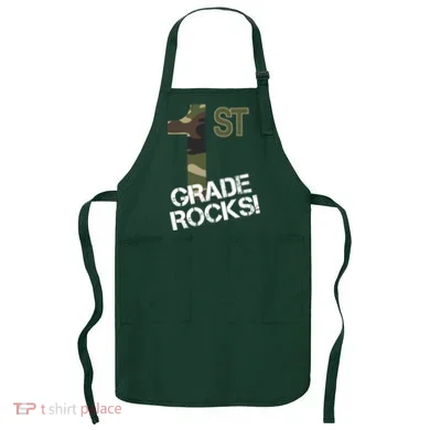 1st Grade Rocks Camo Apron