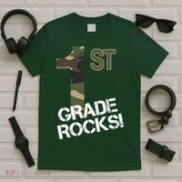 1st Grade Rocks Camo T-Shirt thumb 5