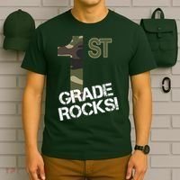 1st Grade Rocks Camo T-Shirt thumb 6