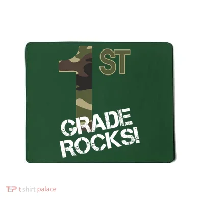 1st Grade Rocks Camo Mousepad