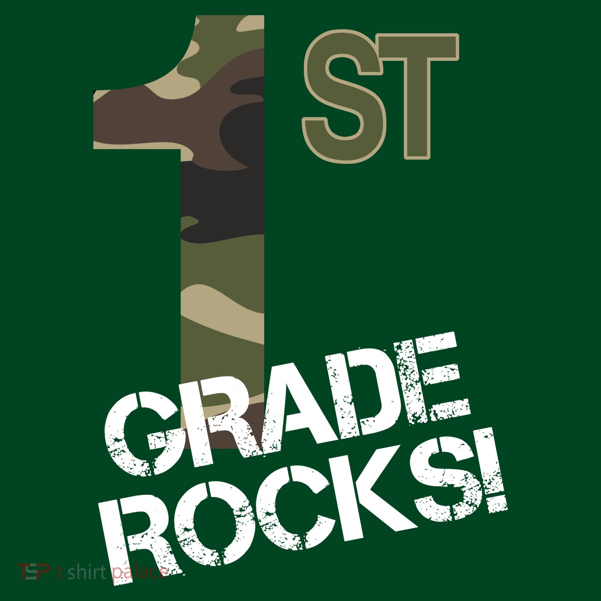 1st Grade Rocks Camo Mousepad