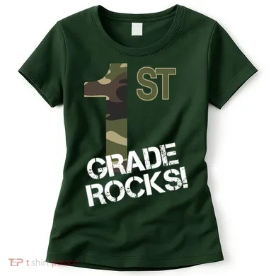 1st Grade Rocks Camo Women's T-Shirt