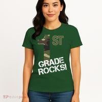 1st Grade Rocks Camo Women's T-Shirt thumb 4