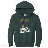 1st Grade Rocks Camo Kids Hoodie thumb 0