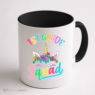 1st Grade Unicorn Squad Coffee Mug back