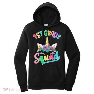 1st Grade Unicorn Squad Women's Hoodie