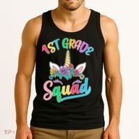 1st Grade Unicorn Squad Tank Top thumb 3