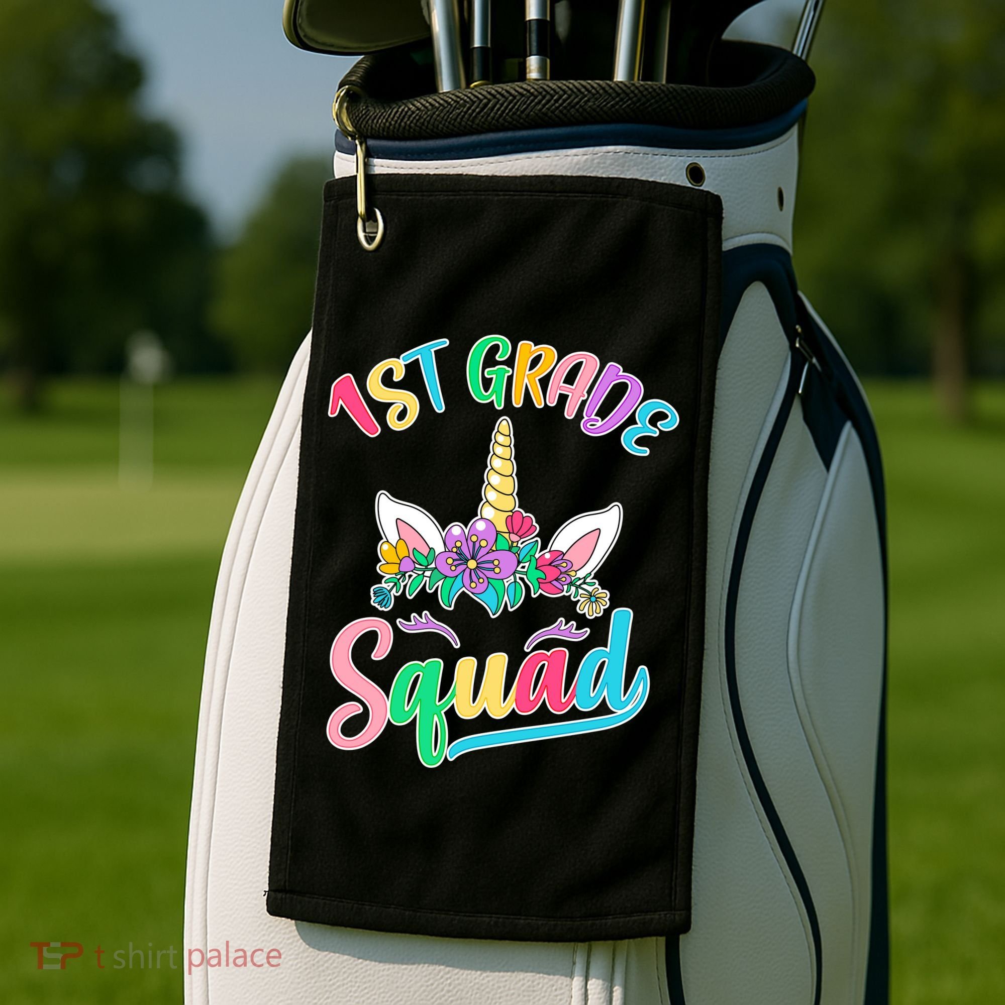 1st Grade Unicorn Squad Golf Towel