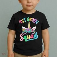 1st Grade Unicorn Squad Toddler T-Shirt thumb 2