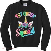 1st Grade Unicorn Squad Kids Sweatshirt thumb 0