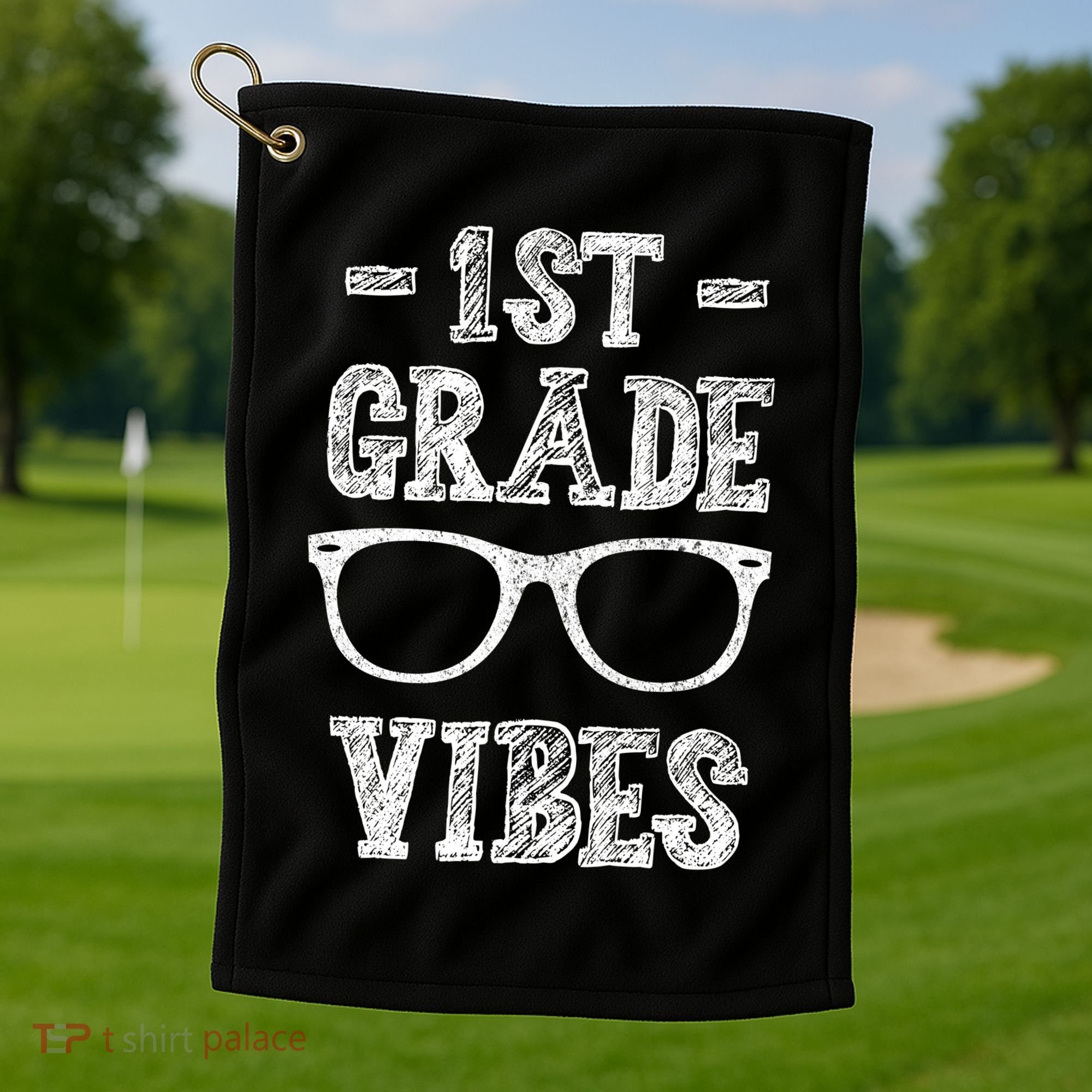 1st Grade Vibes Golf Towel