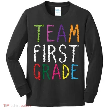 1st Team First Grade Kids Long Sleeve Shirt