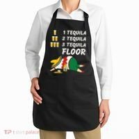 1 Tequila 2 Tequila 3 Tequila Floor Funny Party Drinking Apron thumb 2