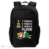 1 Tequila 2 Tequila 3 Tequila Floor Funny Party Drinking Backpack thumb 0