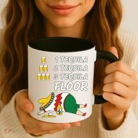 1 Tequila 2 Tequila 3 Tequila Floor Funny Party Drinking Coffee Mug thumb 3