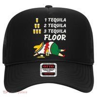 1 Tequila 2 Tequila 3 Tequila Floor Funny Party Drinking Hat thumb 0