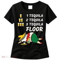 1 Tequila 2 Tequila 3 Tequila Floor Funny Party Drinking Women's T-Shirt thumb 0