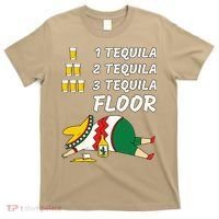 1 Tequila 2 Tequila 3 Tequila Floor Funny Party Drinking T-Shirt thumb 0