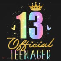 13 Teenager Crown 13 Year Old Tie Dye 13th Birthday Women's Hoodie thumb 2