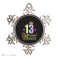 13 Teenager Crown 13 Year Old Tie Dye 13th Birthday Ornament thumb 0