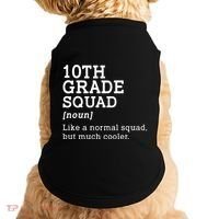 10th Tenth Grade Squad Student Teacher Back To School Gift Doggie Tank thumb 0