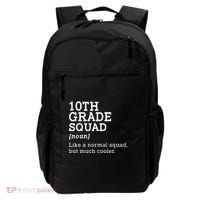 10th Tenth Grade Squad Student Teacher Back To School Gift Backpack thumb 0