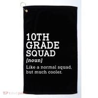 10th Tenth Grade Squad Student Teacher Back To School Gift Golf Towel thumb 0