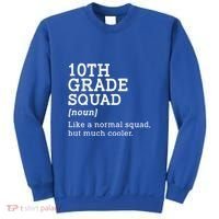 10th Tenth Grade Squad Student Teacher Back To School Gift Sweatshirt thumb 0