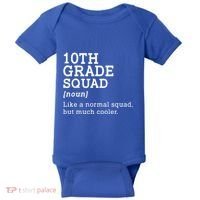 10th Tenth Grade Squad Student Teacher Back To School Gift Baby Bodysuit thumb 0