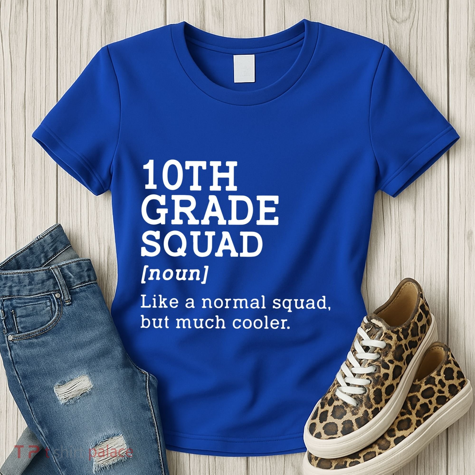10th Tenth Grade Squad Student Teacher Back To School Gift Women's T-Shirt