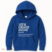 10th Tenth Grade Squad Student Teacher Back To School Gift Kids Hoodie thumb 0