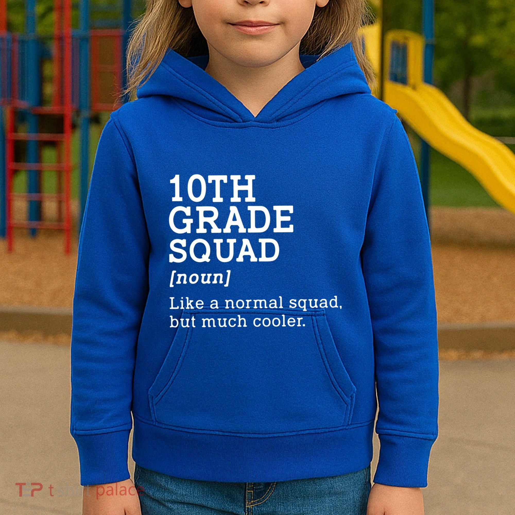 10th Tenth Grade Squad Student Teacher Back To School Gift Kids Hoodie