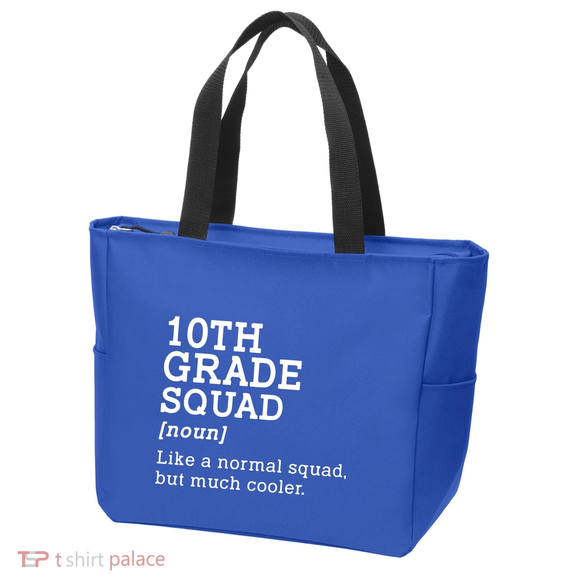 10th Tenth Grade Squad Student Teacher Back To School Gift Tote Bag