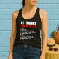 10 Things I Want In My Life Funny Car Lovers Women's Tank Top thumb 2