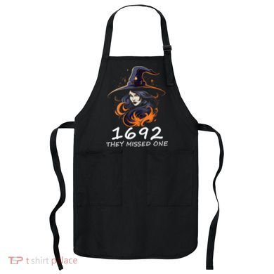 1692 They Missed One Funny Salem Halloween Men Women Apron