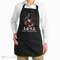 1692 They Missed One Funny Salem Halloween Men Women Apron thumb 2