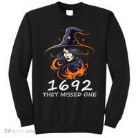 1692 They Missed One Funny Salem Halloween Men Women Sweatshirt thumb 0