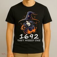 1692 They Missed One Funny Salem Halloween Men Women T-Shirt thumb 3