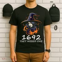 1692 They Missed One Funny Salem Halloween Men Women T-Shirt thumb 6