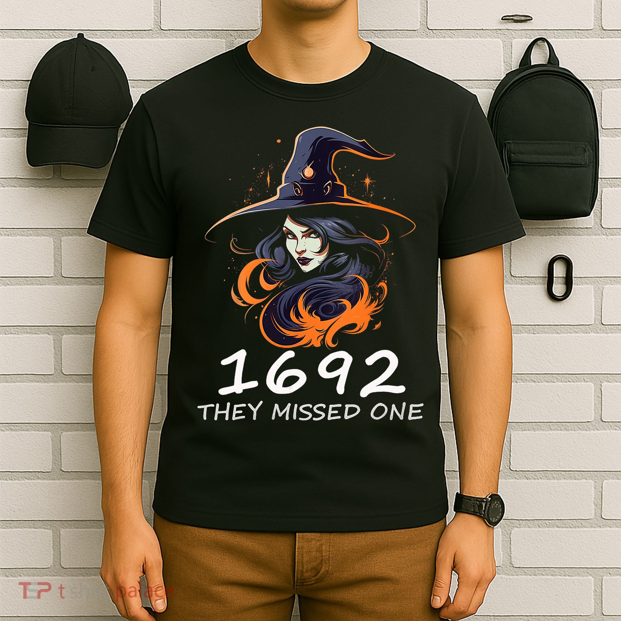 1692 They Missed One Funny Salem Halloween Men Women T-Shirt