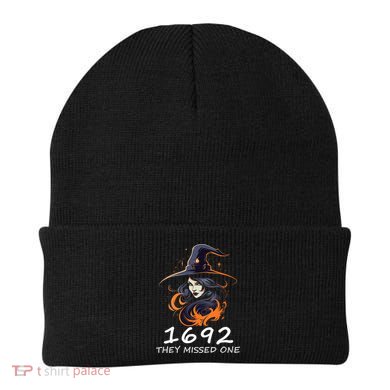 1692 They Missed One Funny Salem Halloween Men Women Beanie