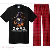 1692 They Missed One Funny Salem Halloween Men Women Pajama Set thumb 0