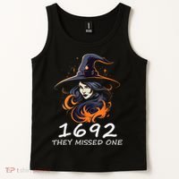 1692 They Missed One Funny Salem Halloween Men Women Tank Top thumb 2