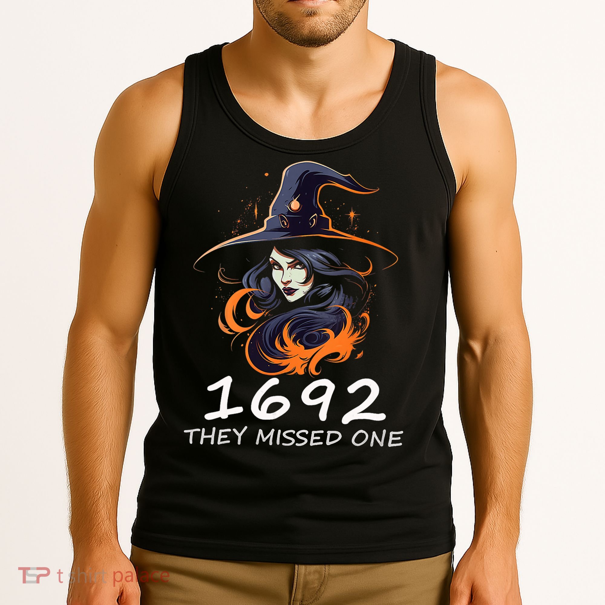 1692 They Missed One Funny Salem Halloween Men Women Tank Top