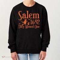 1692 They Missed One Salem Wo Halloween Distressed Women's Sweatshirt thumb 0