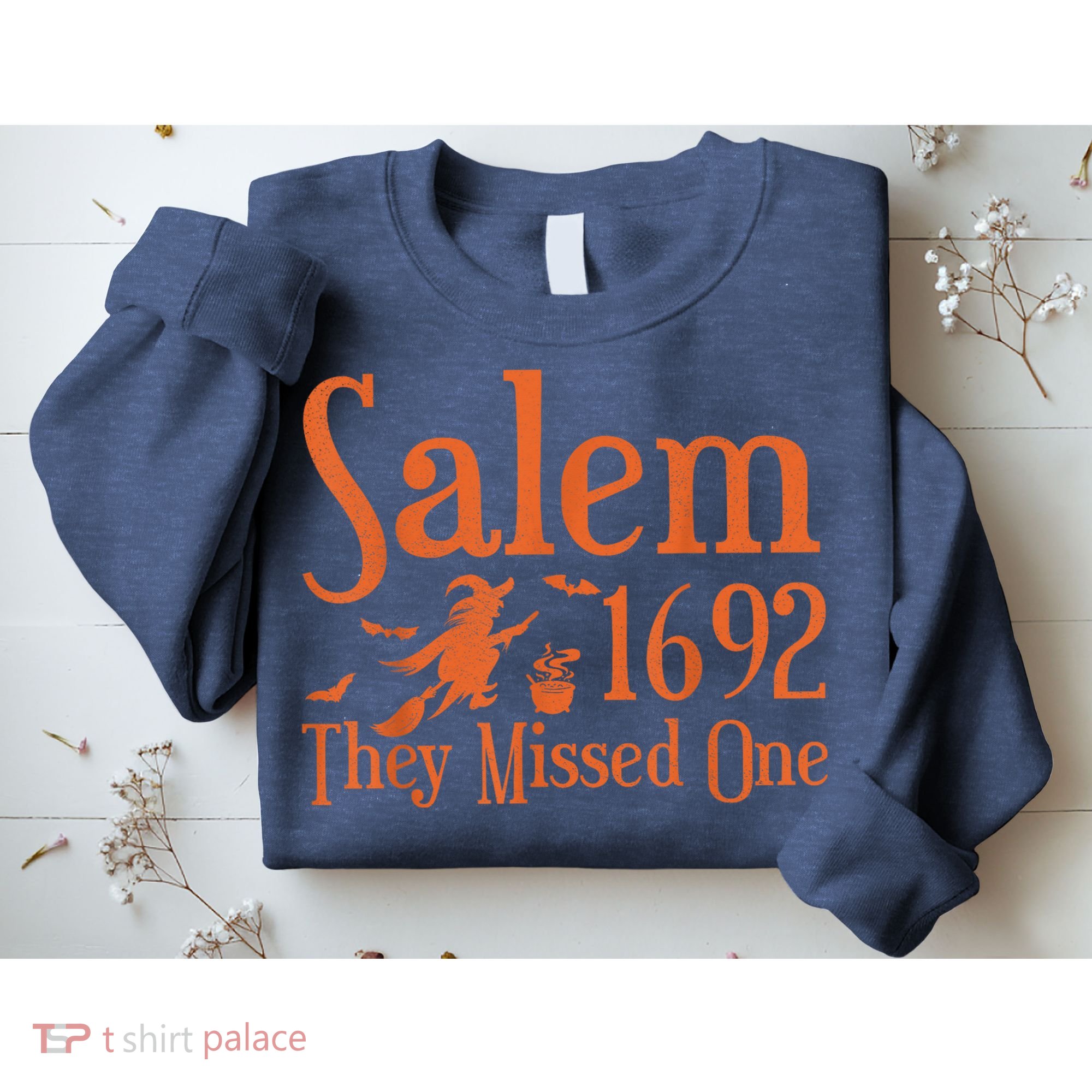 1692 They Missed One Salem Wo Halloween Distressed Sweatshirt