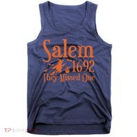 1692 They Missed One Salem Wo Halloween Distressed Tank Top thumb 0
